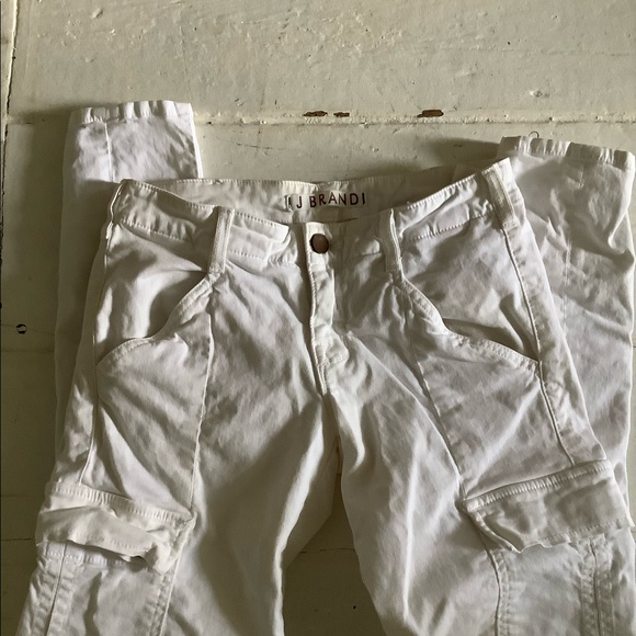 J brand white cargo utility jeans low rise vtg - Picture 2 of 8